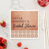 Serviette En Papier Fête des mariées Boho Terracotta (En situation)