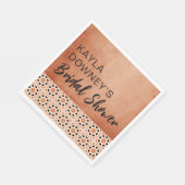Serviette En Papier Fête des mariées Boho Terracotta (Coin)