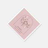 Serviette En Papier Fête des mariées Boogie Disco Rose (Coin)