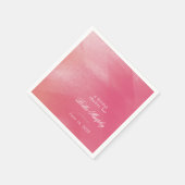 Serviette En Papier Fête des mariées Bright Boho Ombre (Coin)