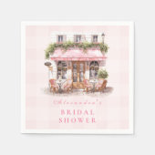 Serviette En Papier Fête des mariées Café Français (Devant)