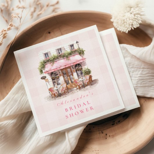 Serviette En Papier Fête des mariées Café Français