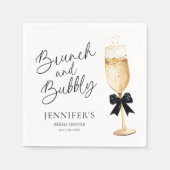 Serviette En Papier Fête des mariées Champagne (Devant)