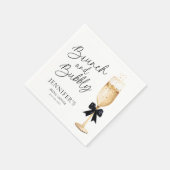 Serviette En Papier Fête des mariées Champagne (Coin)