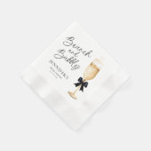 Serviette En Papier Fête des mariées Champagne moderne (Coin)