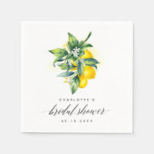 Serviette En Papier Fête des mariées citron (Devant)