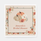 Serviette En Papier Fête des mariées Citrouille Boho Fall (Devant)