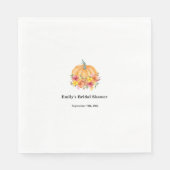 Serviette En Papier Fête des mariées Citrouille d'automne (Devant)