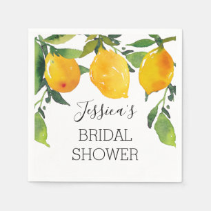 Serviette En Papier Fête des mariées Citrus citron