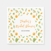 Serviette En Papier Fête des mariées Citrus Oranges (Devant)