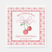 Serviette En Papier Fête des mariées Coquette Cherry Monogam (Devant)