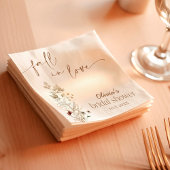 Serviette En Papier Fête des mariées D'Amour Automne, Bridal Fleur sau