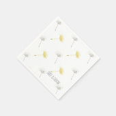 Serviette En Papier Fête des mariées Dandelion Wish Flowers (Coin)
