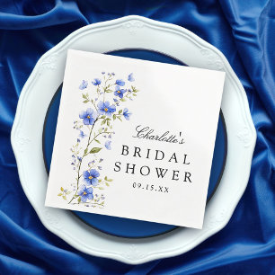 Serviette En Papier Fête des mariées d'aquarelle florale