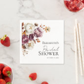 Serviette En Papier Fête des mariées d'automne de l'arc floral de Bour (En situation)