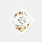 Serviette En Papier Fête des mariées d'automne du Citrouille des tourn (Coin)