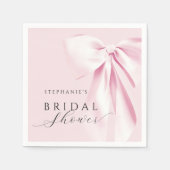 Serviette En Papier Fête des mariées de cabot rose (Devant)