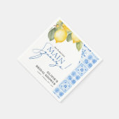 Serviette En Papier Fête des mariées de citron italien Squeeze (Coin)