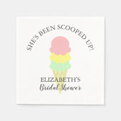 Serviette En Papier Fête des mariées de crème glacée récupérée (Devant)