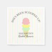 Serviette En Papier Fête des mariées de crème glacée récupérée (Devant)