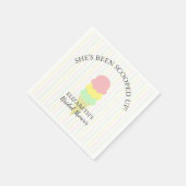 Serviette En Papier Fête des mariées de crème glacée récupérée (Coin)