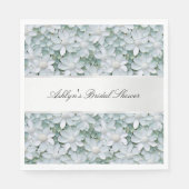 Serviette En Papier Fête des mariées de fleurs de lotus blanc (Devant)