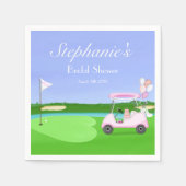 Serviette En Papier Fête des mariées de golf nuptiale Brunch (Devant)