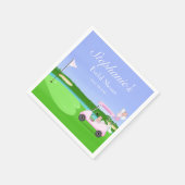 Serviette En Papier Fête des mariées de golf nuptiale Brunch (Coin)