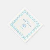 Serviette En Papier Fête des mariées de la coque de la main dessinée (Coin)