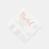 Serviette En Papier Fête des mariées de Mariage de script or Rose mode (Coin)