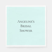 Serviette En Papier Fête des mariées de menthe chic (Devant)