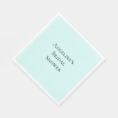 Serviette En Papier Fête des mariées de menthe chic (Coin)