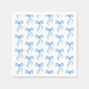 Serviette En Papier Fête des mariées de Motif bleu blanc