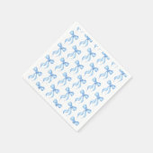 Serviette En Papier Fête des mariées de Motif bleu blanc (Coin)