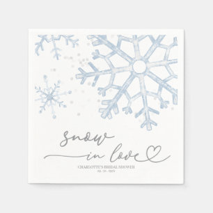 Serviette En Papier Fête des mariées de neige amoureuse