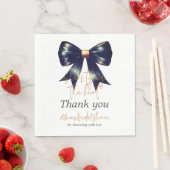 Serviette En Papier Fête des mariées de noeud de jonction Coquette Gol (En situation)