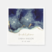 Serviette En Papier Fête des mariées de Parties scintillant de la mari (Devant)