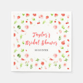 Serviette En Papier Fête des mariées de pastèque et grenade (Devant)