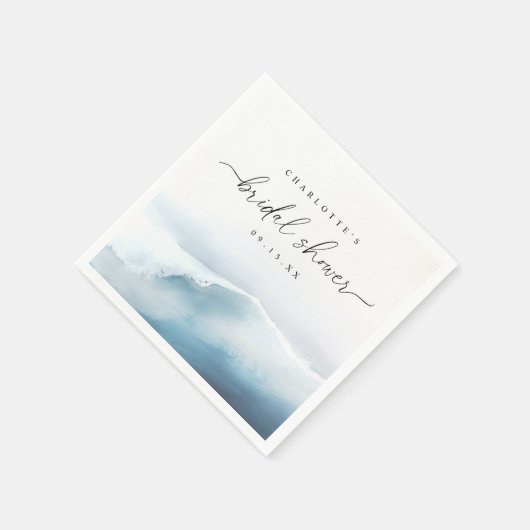 Serviette En Papier Fête des mariées de plage (Coin)