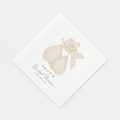 Serviette En Papier Fête des mariées de poire Gold Perfect (Coin)