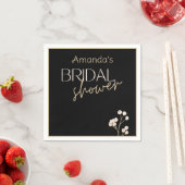 Serviette En Papier Fête des mariées de script moderne simple (En situation)