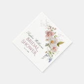 Serviette En Papier Fête des mariées de serviettes Fleurs sauvages rus (Coin)