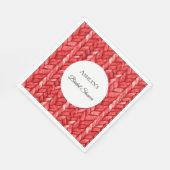 Serviette En Papier Fête des mariées de Sweat Rouge (Coin)