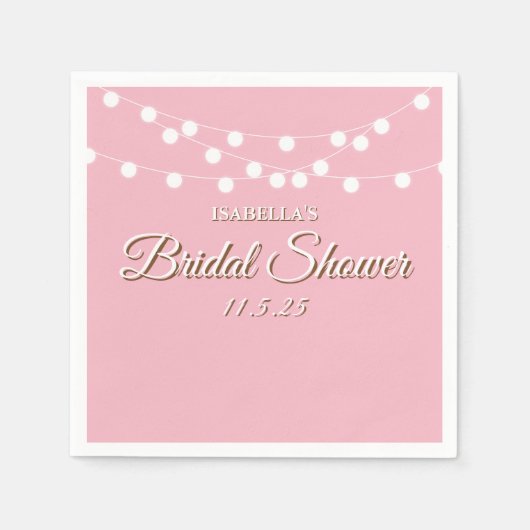 Serviette En Papier Fête des mariées des voyants de chaîne (Devant)