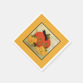 Serviette En Papier Fête des mariées d'Halloween d'octobre (Coin)