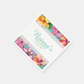 Serviette En Papier Fête des mariées d'Hibiscus tropical (Coin)