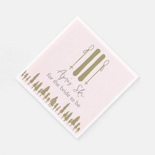 Serviette En Papier Fête des mariées d'hiver Pink Apres (Coin)