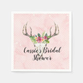 Serviette En Papier Fête des mariées du crâne de l'île Boho (Devant)