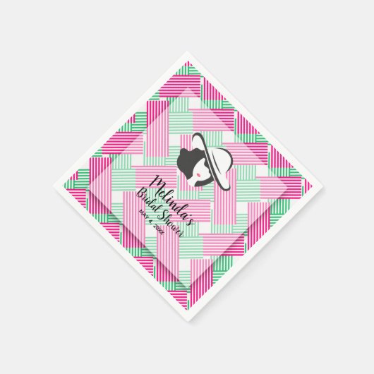 Serviette En Papier Fête des mariées du grand Casquette Derby (Coin)