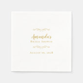 Serviette En Papier Fête des mariées Élégant Parti Calligraphie Chic G (Devant)